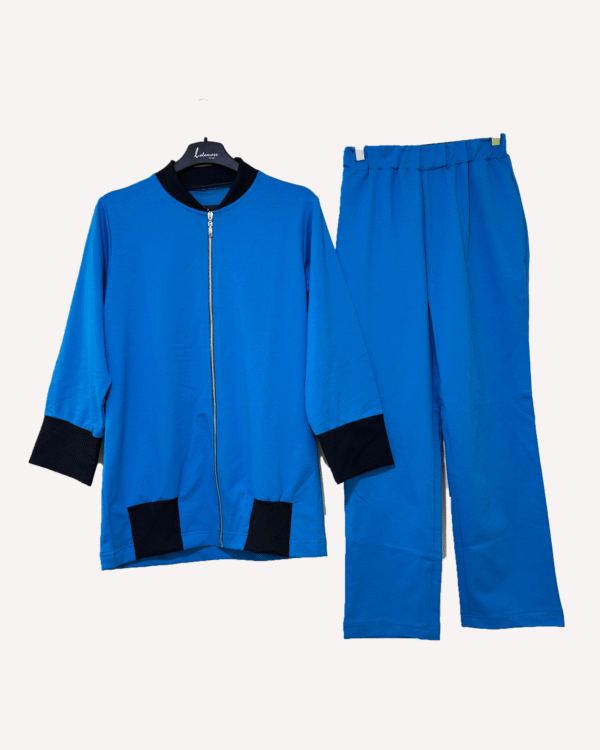 LuxeFit Zip-Up Lounge Set
