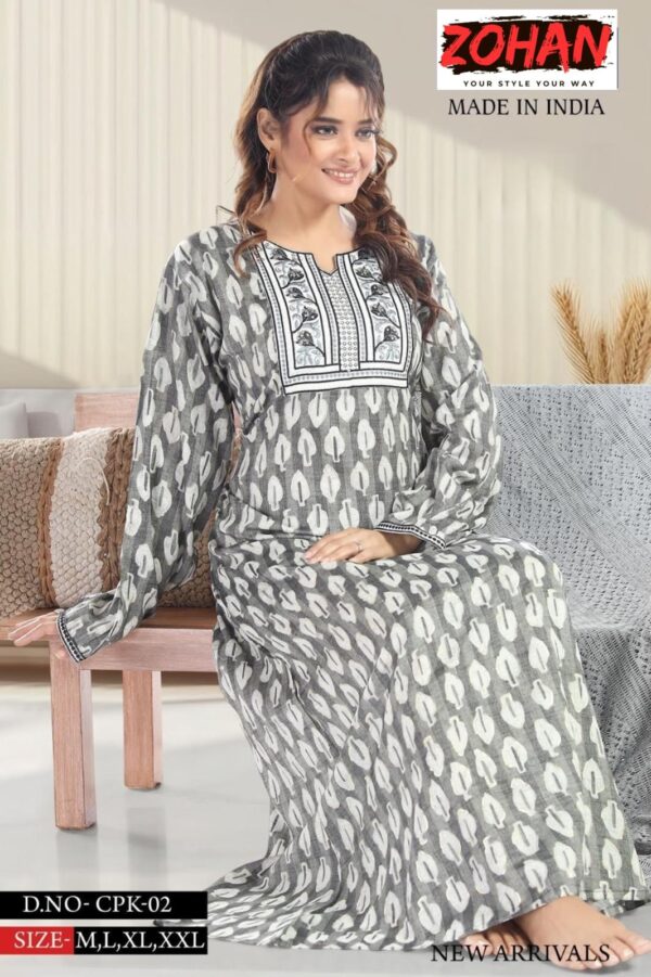 Floral design with embroidery kaftan