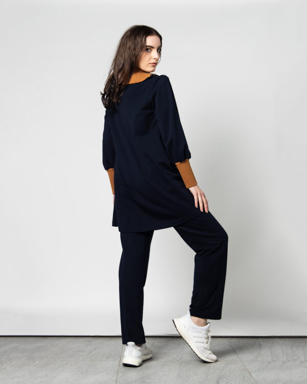 V-Edge Colorblock Tracksuit – Black, Green & Red - Image 2