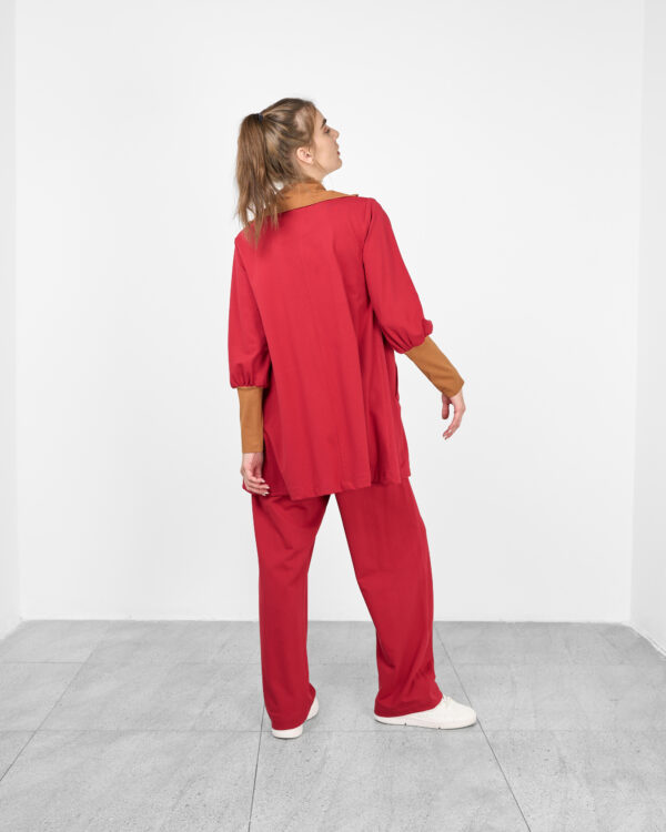 V-Edge Colorblock Tracksuit – Black, Green & Red - Image 5